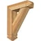 Ekena Millwork Traditional Arts and Crafts Rough Sawn Bracket w/ Offset Brace, Western Red Cedar, 6"W x 20"D x 24"H BKT0604X20X24TRA03RWR - alternate 1